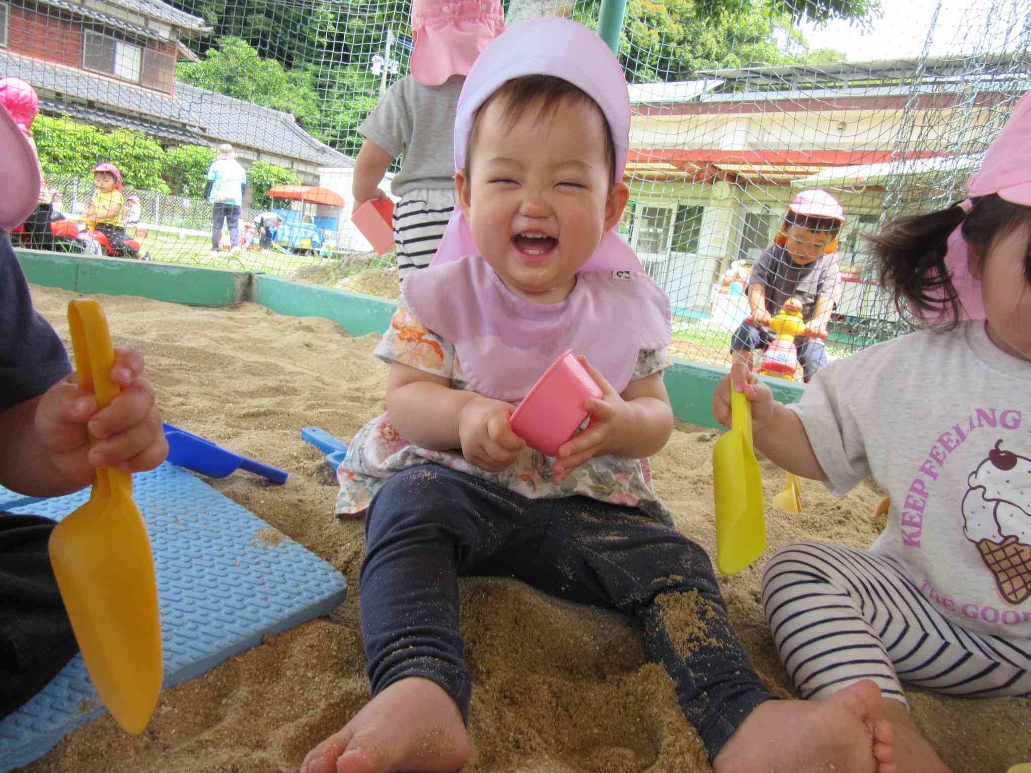 みんなでひなたぼっこ